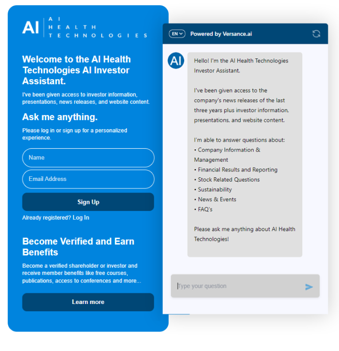 AI Health Technologies ChatBot